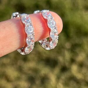 Cote d Argent Sterling Silver Hoop Earrings